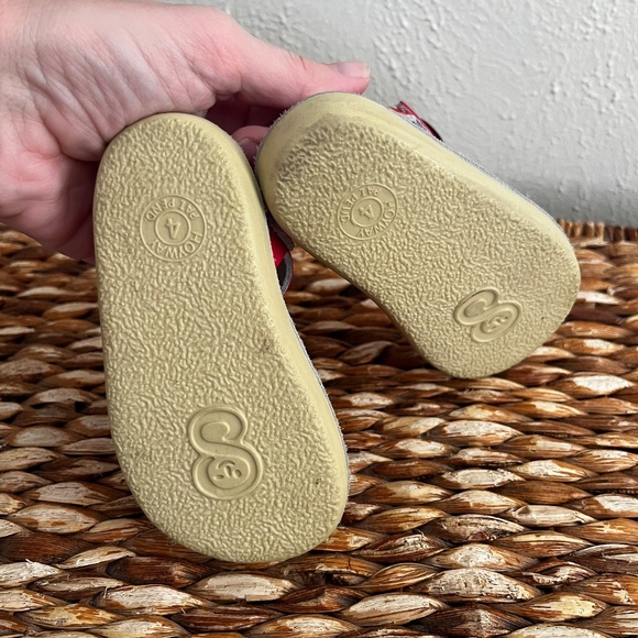 SunSan Surfer leather Sandals red buckle toddler 4 - Picture 5 of 7